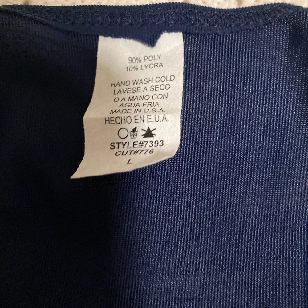 Versace navy blue with silver detail knitT-shirt - Picture 4 of 4